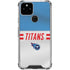 NFL Tennessee Titans White Striped Google Pixel 5 Clear Case